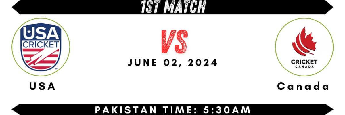 1st match of t20 world cup 2024